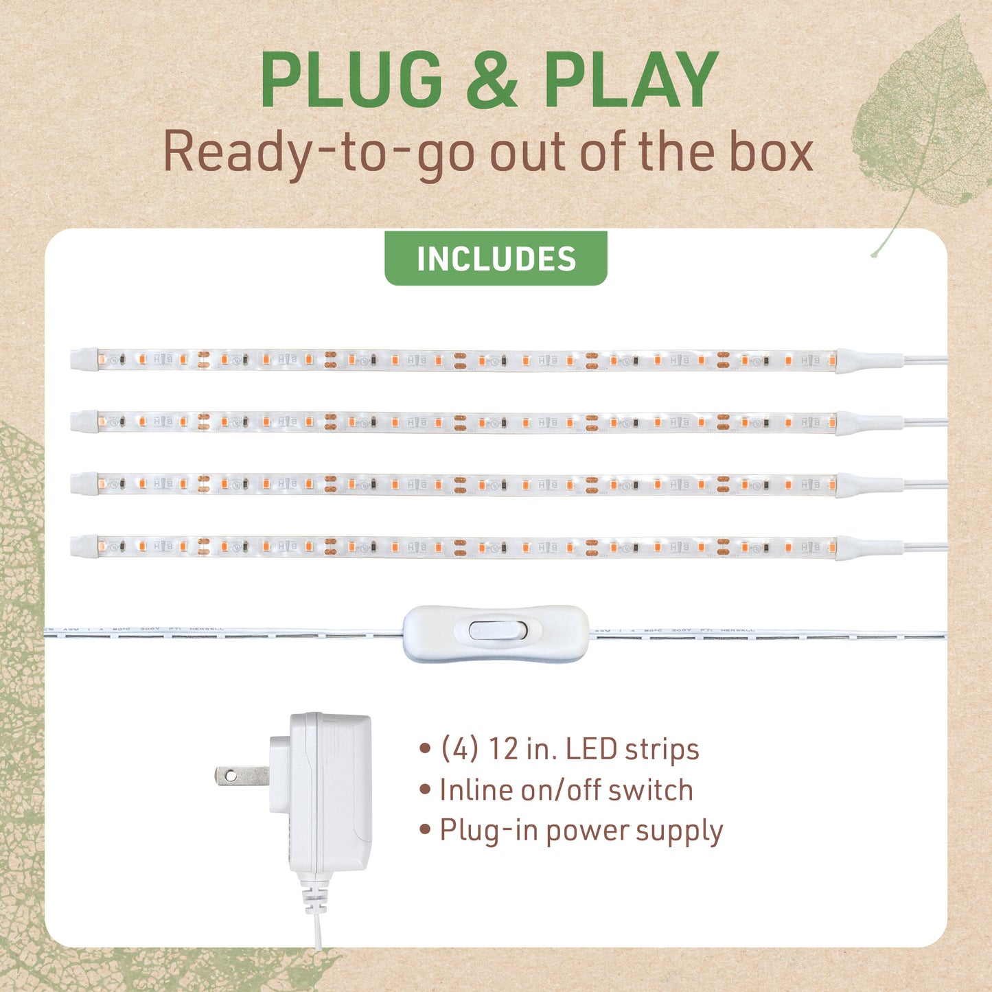 LED Light Strip Grow Lights Kit
