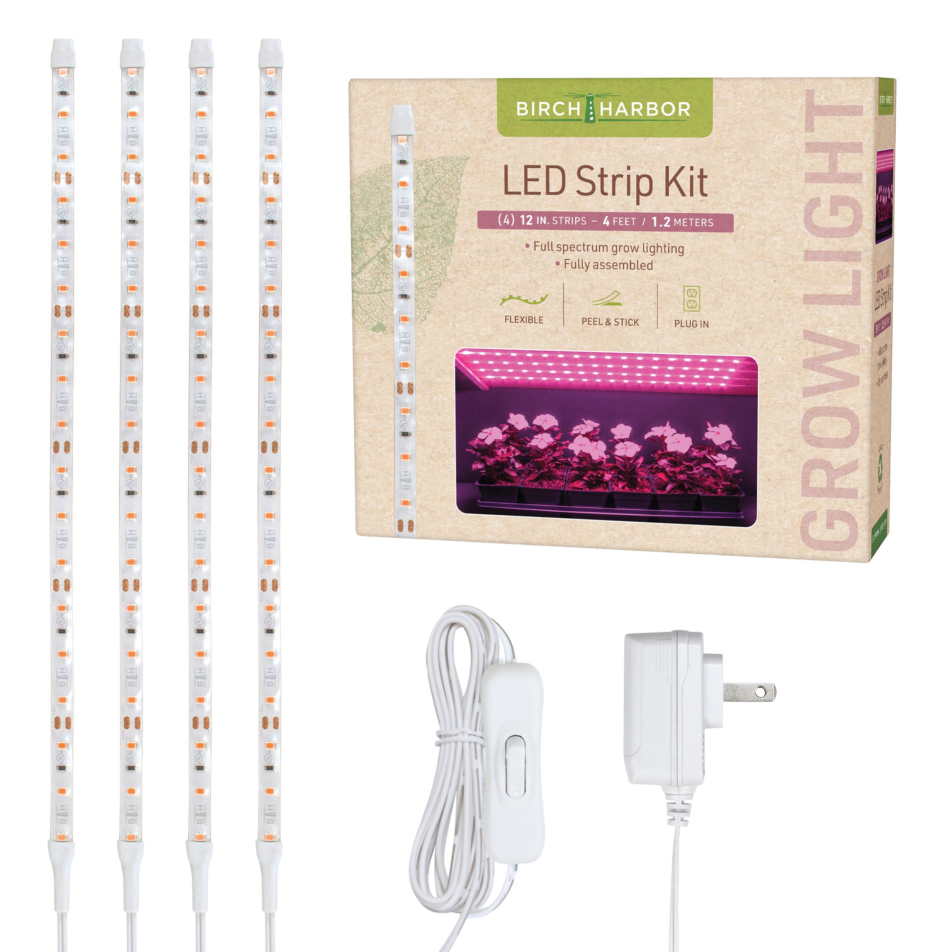 mosthink led plant grow light strips LED Grow Lights Strip Lighting Kit – Birch Harbor Lighting