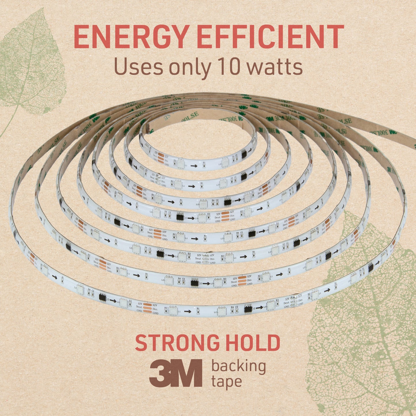 RGBIC Smart LED Strip Light Kit with Remote