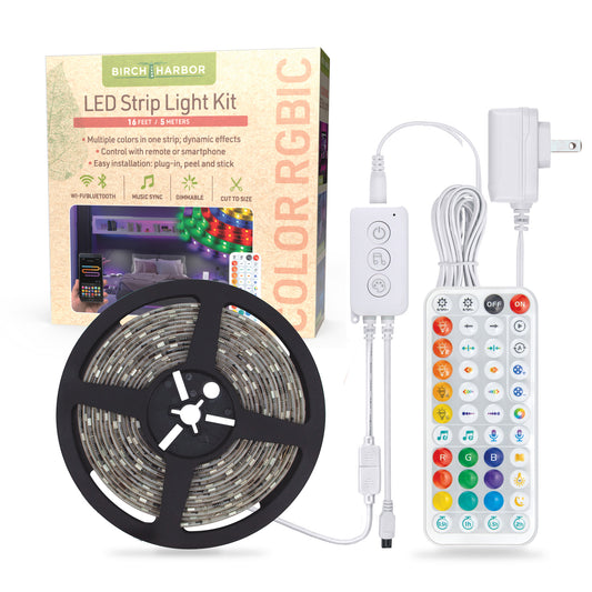 RGBIC Smart LED Strip Light Kit with Remote